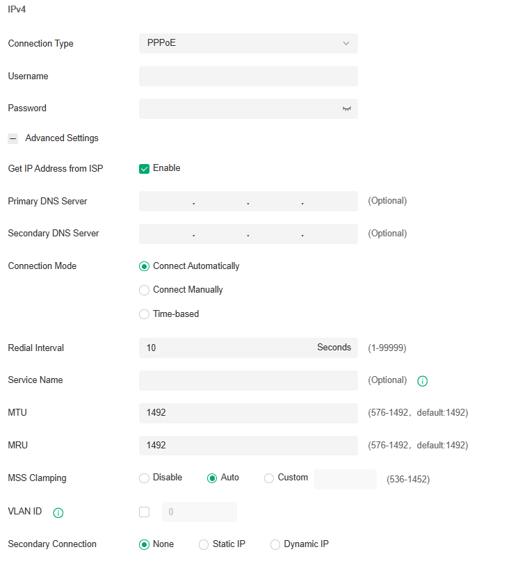WAN Ports Config_IPv4_PPPoE