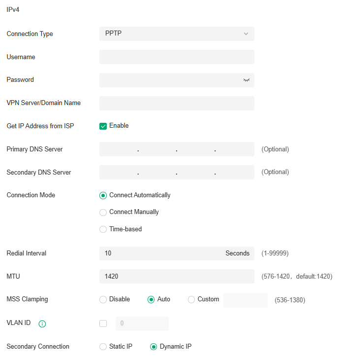 WAN Ports Config_IPv4_PPTP