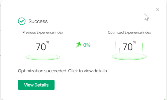 WLAN Optimization result