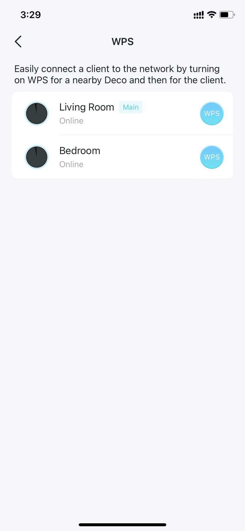 wps settings page