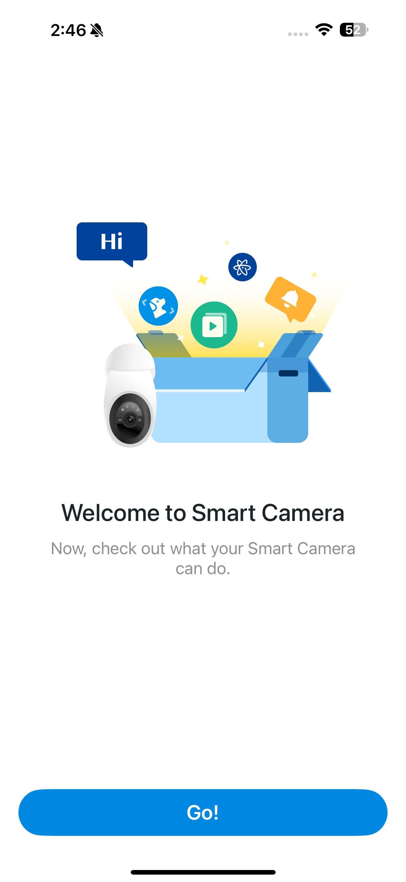 Welcome Guide page in the app