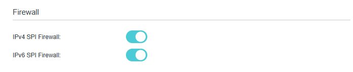 Enable IPv4 and IPv6 firewall