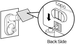 Slide the solar panel onto the mounting bracket until it clicks into place. 