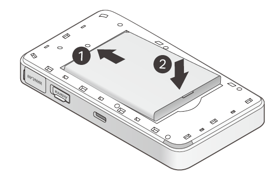 Install the provided battery
