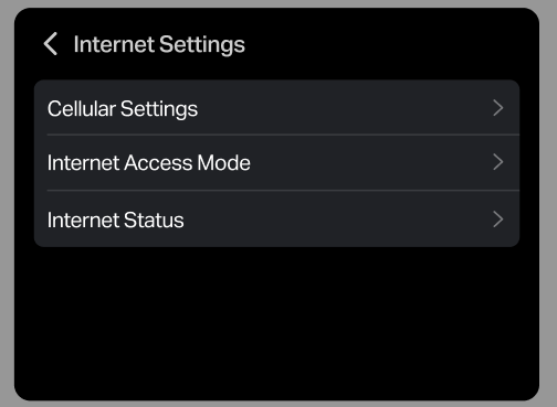 Cellular Settings