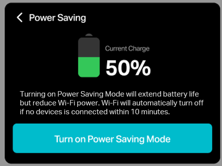 The power saving page