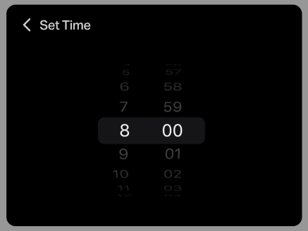 specify the time