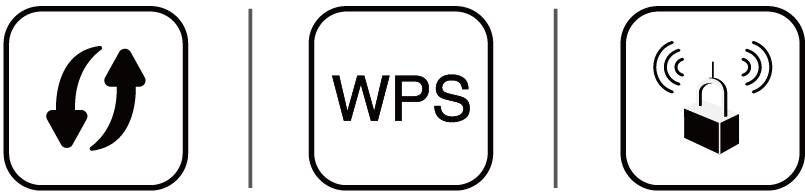 Examples of WPS button on a router