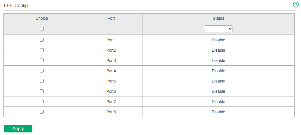 configuring EEE