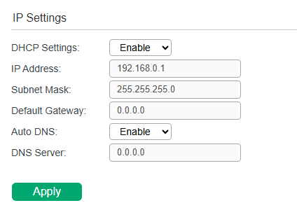 Configuring System IP Address Using DHCP