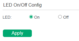 Configuring LED On/Off