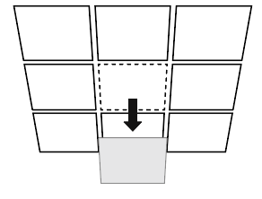 Image displaying how to remove the ceiling tile.