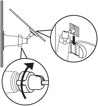 Install the solar panel on the mounting bracket, rotate the adjustable screw but keep it loose, tilt the solar panel to adjust the angle, then tighten the adjustable screw.
