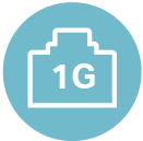  1 Gigabit Ethernet Port icon