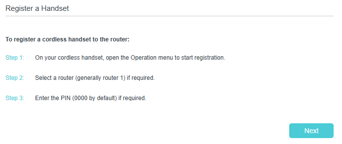 Image for detailed steps to register a handset