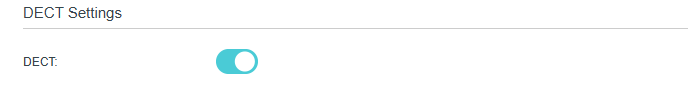 Image for enabling DECT feature