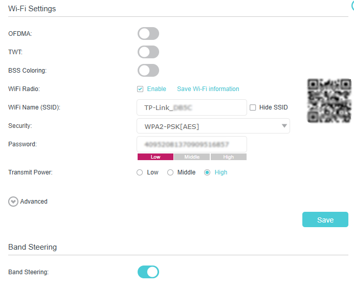 Image of wireless settings