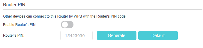 Image of PIN number enter box