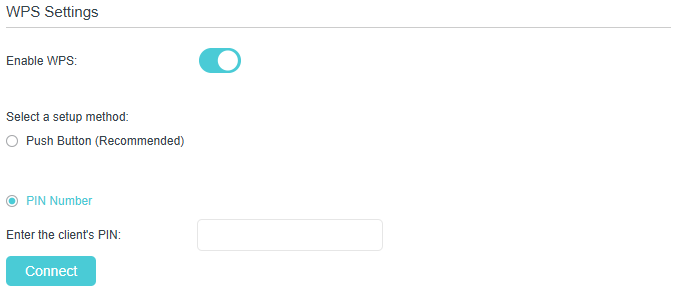 Image of client's PIN enter box