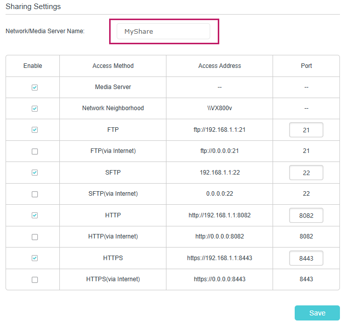 Image of Myshare example