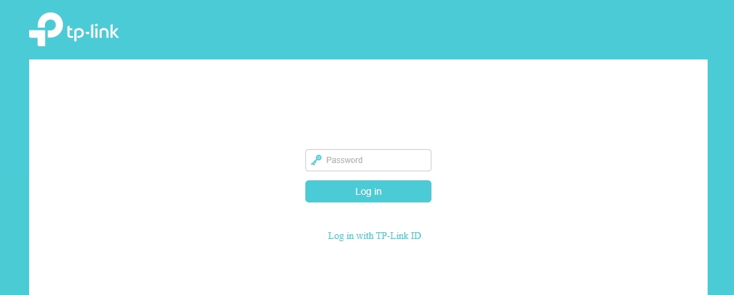 Image of mesh device's login page