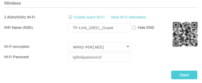 Image of guest wi-fi settings