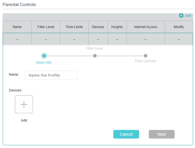 Image of creating a profile