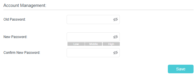 Image pf account management section