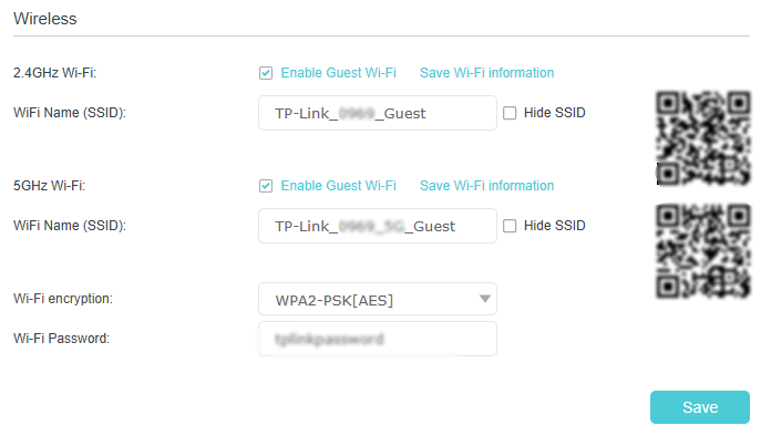 Image of guest wi-fi settings