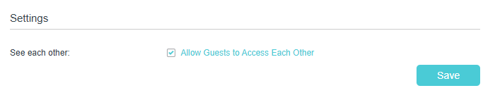 Image of guest network settings