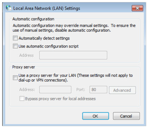  LAN settings