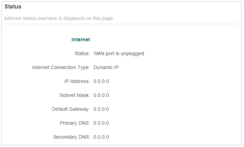 the IP Address is 0.0.0.0