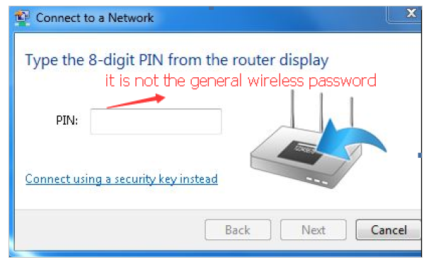 Sometimes you will be asked to type in a PIN number