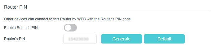 Image of PIN number enter box