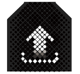 Display an Upload pattern/upward arrow