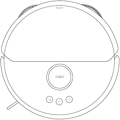 top of the Tapo robot vacuum