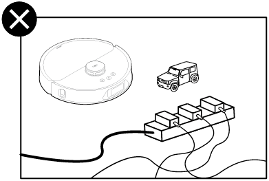 power cords and small objects