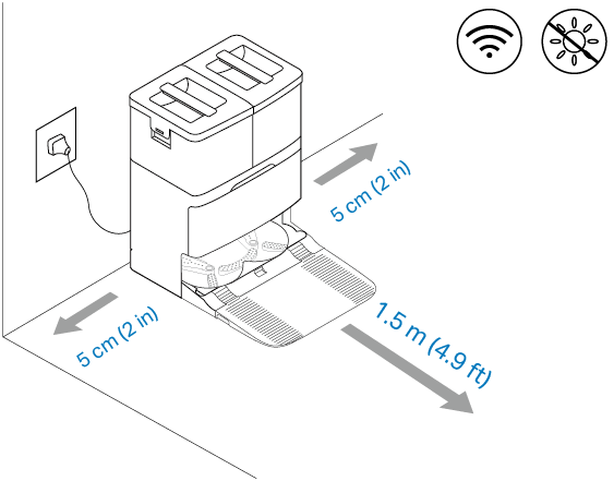 Dock on a hard and level surface