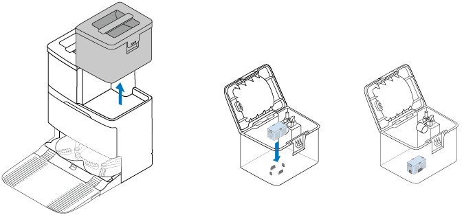 Install the Anti-Odor Module in the Dirty Water Tank