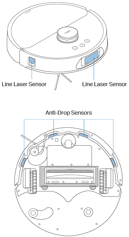 Sensors of the tapo robot vacuum