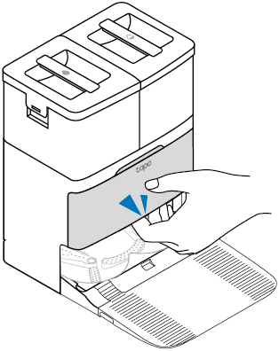 opening at the bottom of the cover