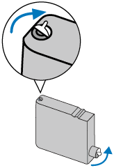 Stickers on the cleaning solution