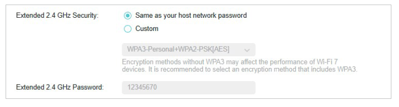2.4 GHz Wireless Settings