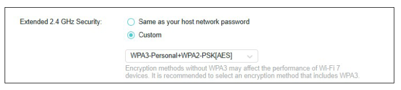 2.4 GHz Wireless Settings 2