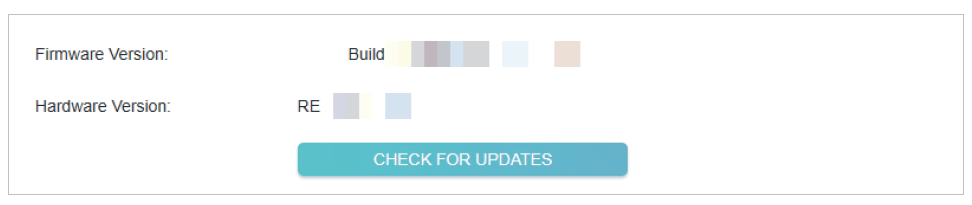 Check for upgrade in the Online Upgrade interface
