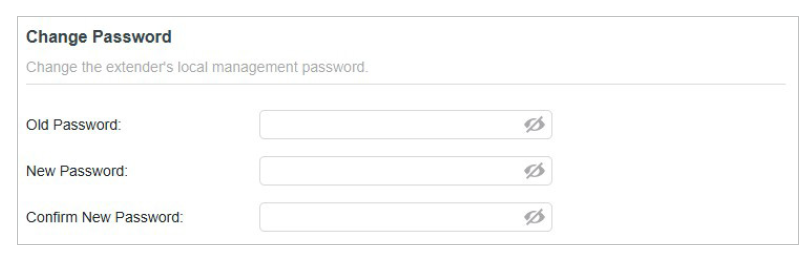 Admin Account Section