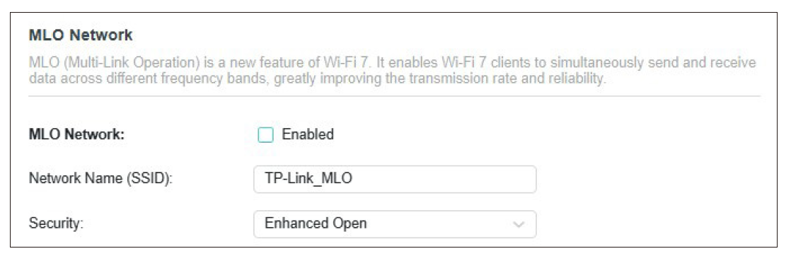 Enable MLO network
