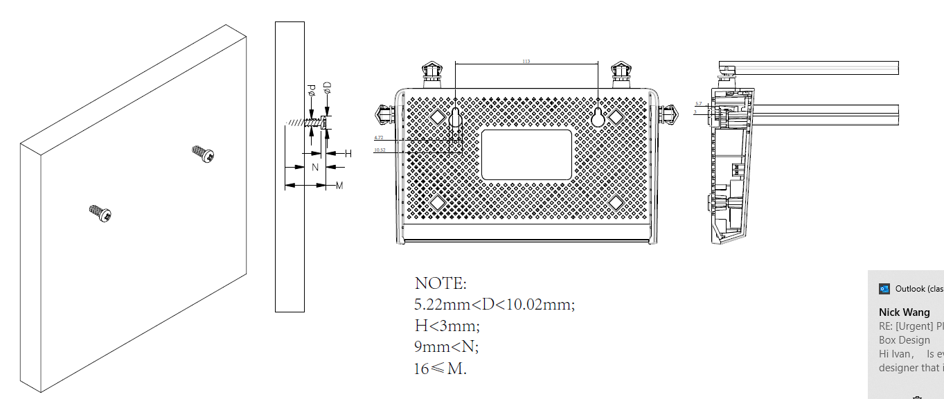 mounting diagram