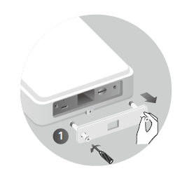 Image of  detaching the waterproof plate