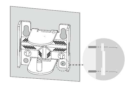 Image of inserting wall anchors and screws